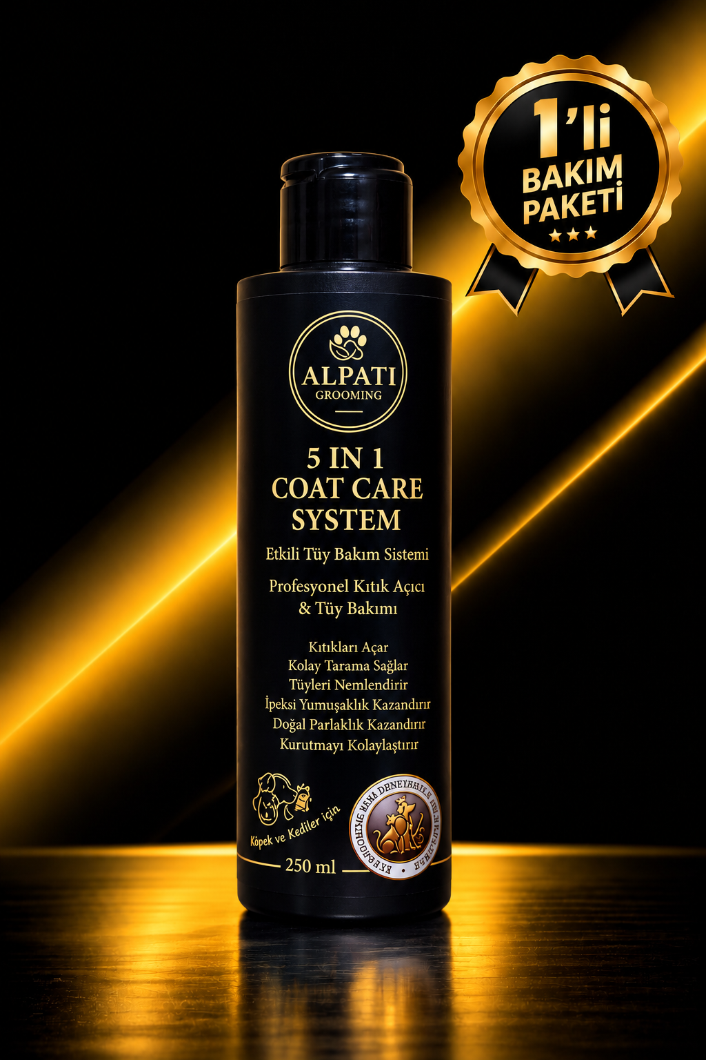 5 in 1 Coat Care System Profesyonel Kıtık Açıcı & Tüy Bakım Formülü 250 ml ( TEKLİ )